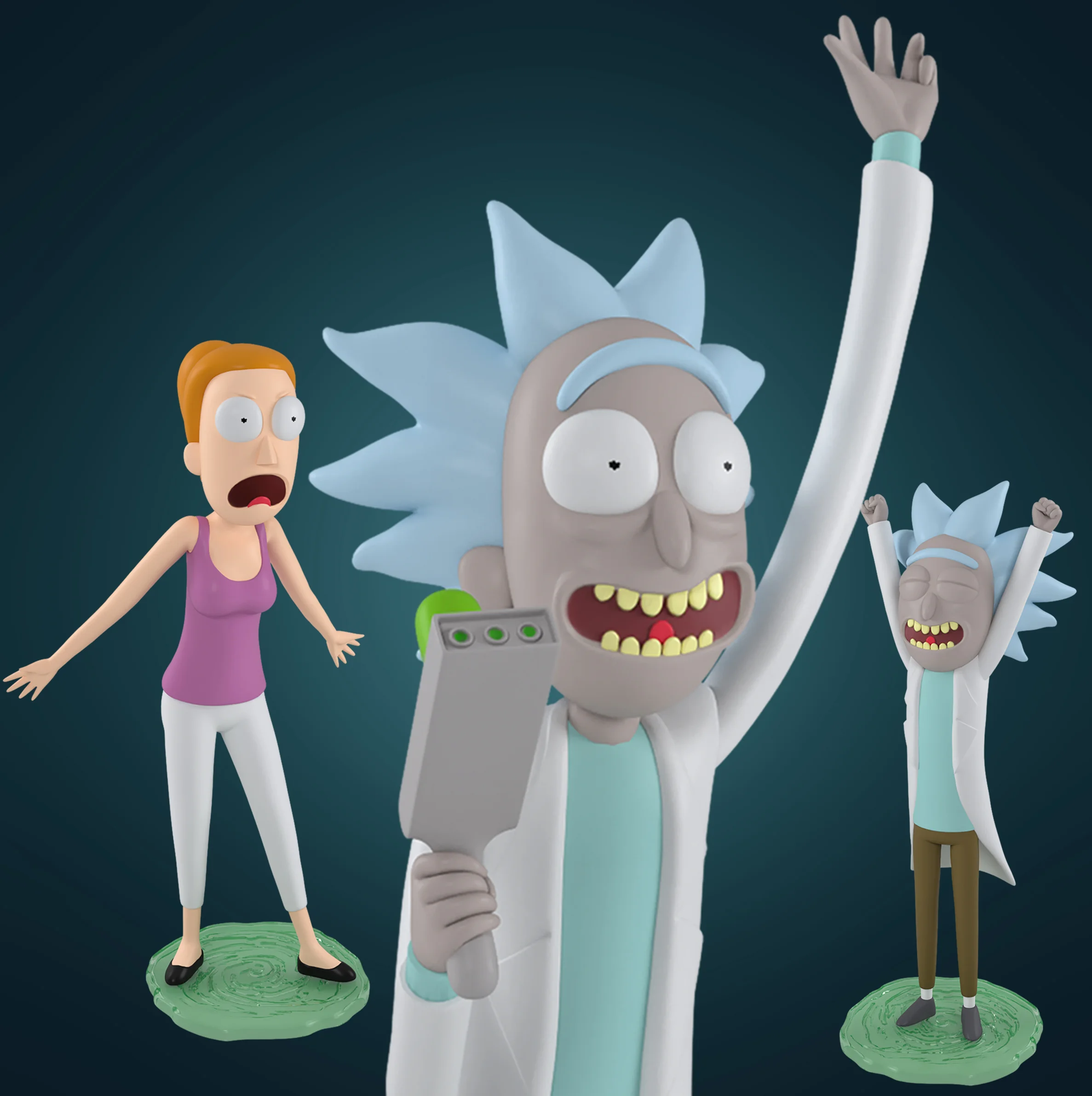 Rick and Morty Mini Figures by JINX — Bigshot Toyworks